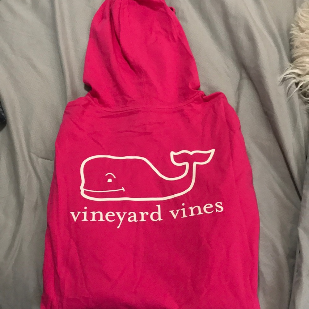 Women’s Pink Long-sleeve Hooded Vineyard Vines Top